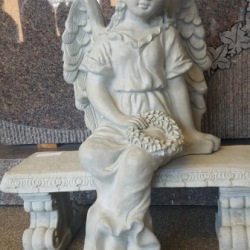 Victorian Angel on bench