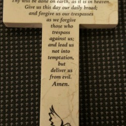 Lord's Prayer cross